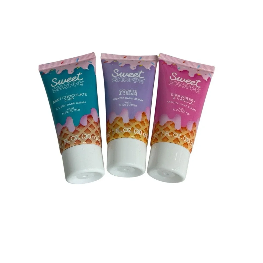 NEW sweet shop‎ travel size hand creams 1 oz MIXED SWEET TREATS SCENTS lot of 3